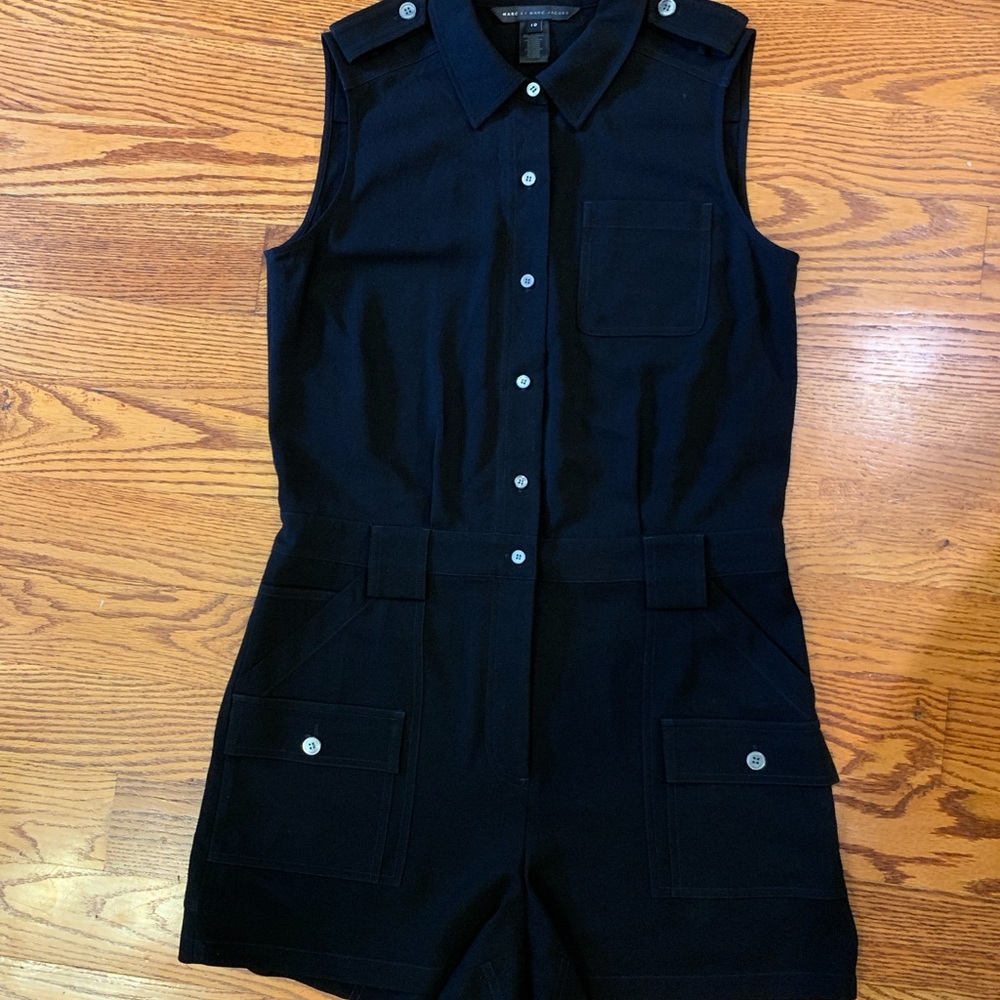 Marc By Marc Jacobs Black Button-Up Jumpsuit